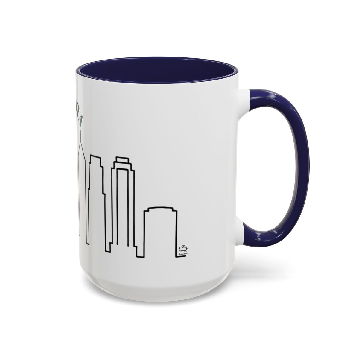 Atlanta Skyline Mug | City Outline Coffee Cup, Black Accent