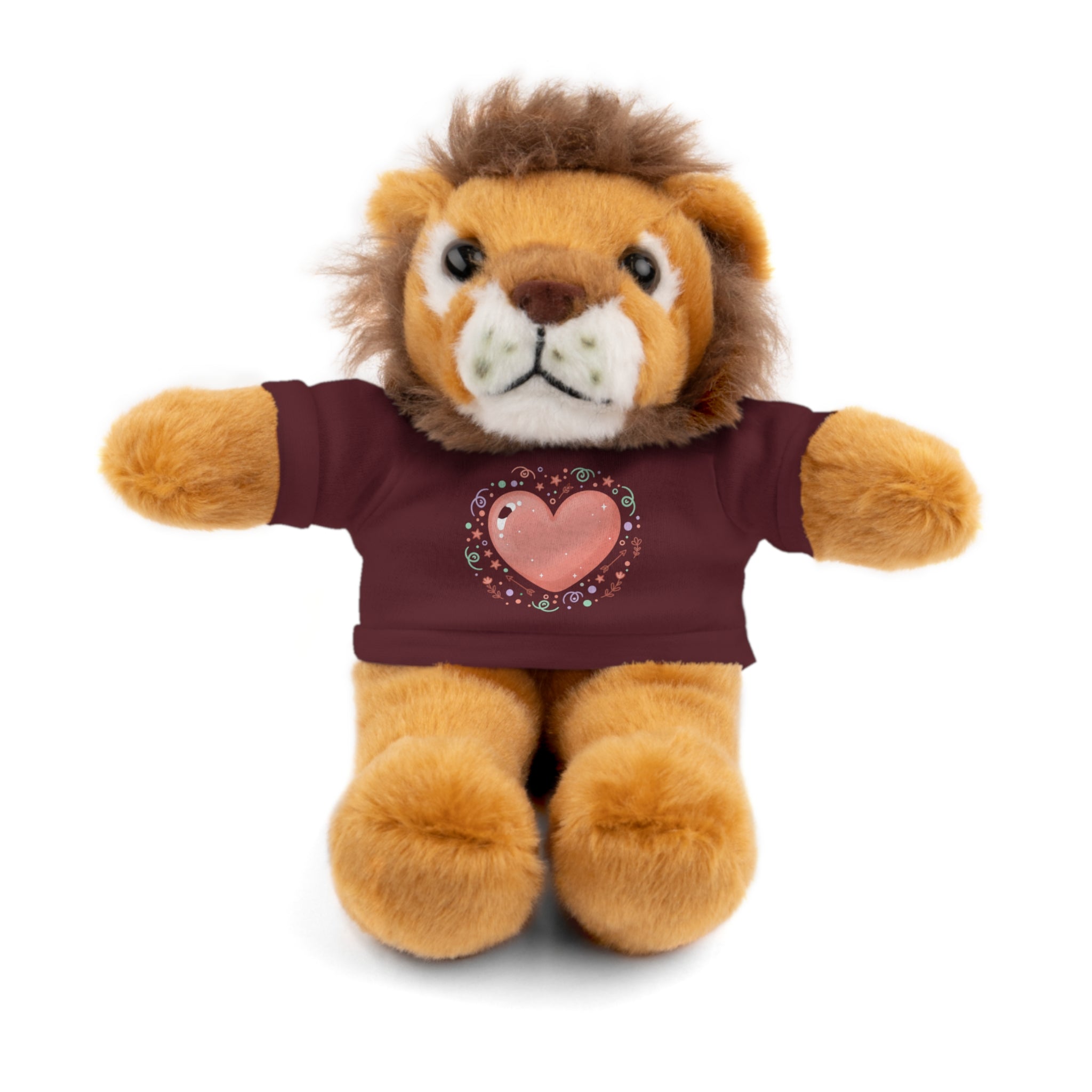 Plush Companion with Heart Stuffed Animals with Tee