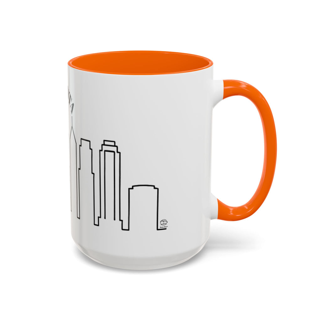 Atlanta Skyline Mug | City Outline Coffee Cup, Black Accent