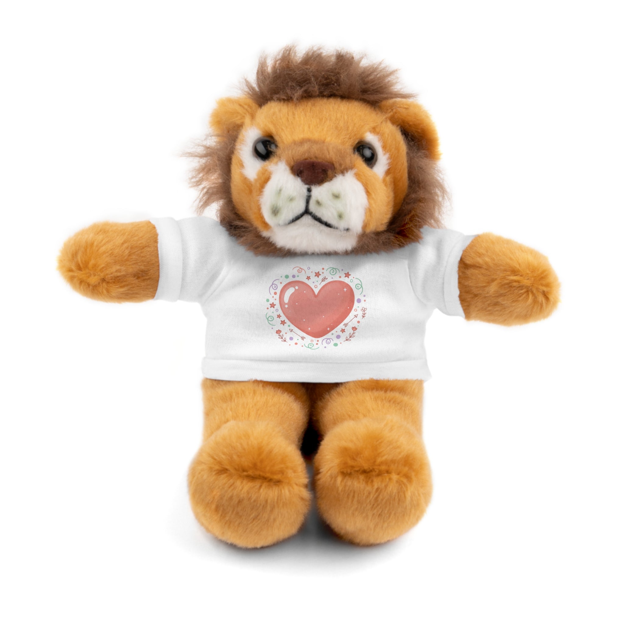 Plush Companion with Heart Stuffed Animals with Tee