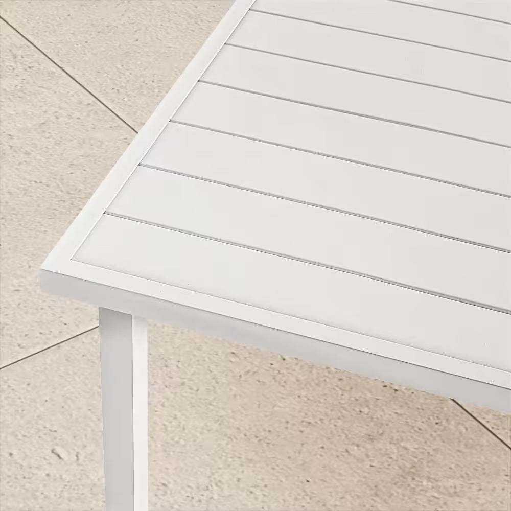 Cooper Springs White 5-Piece Aluminum Commercial Grade Sling Outdoor Dining Set