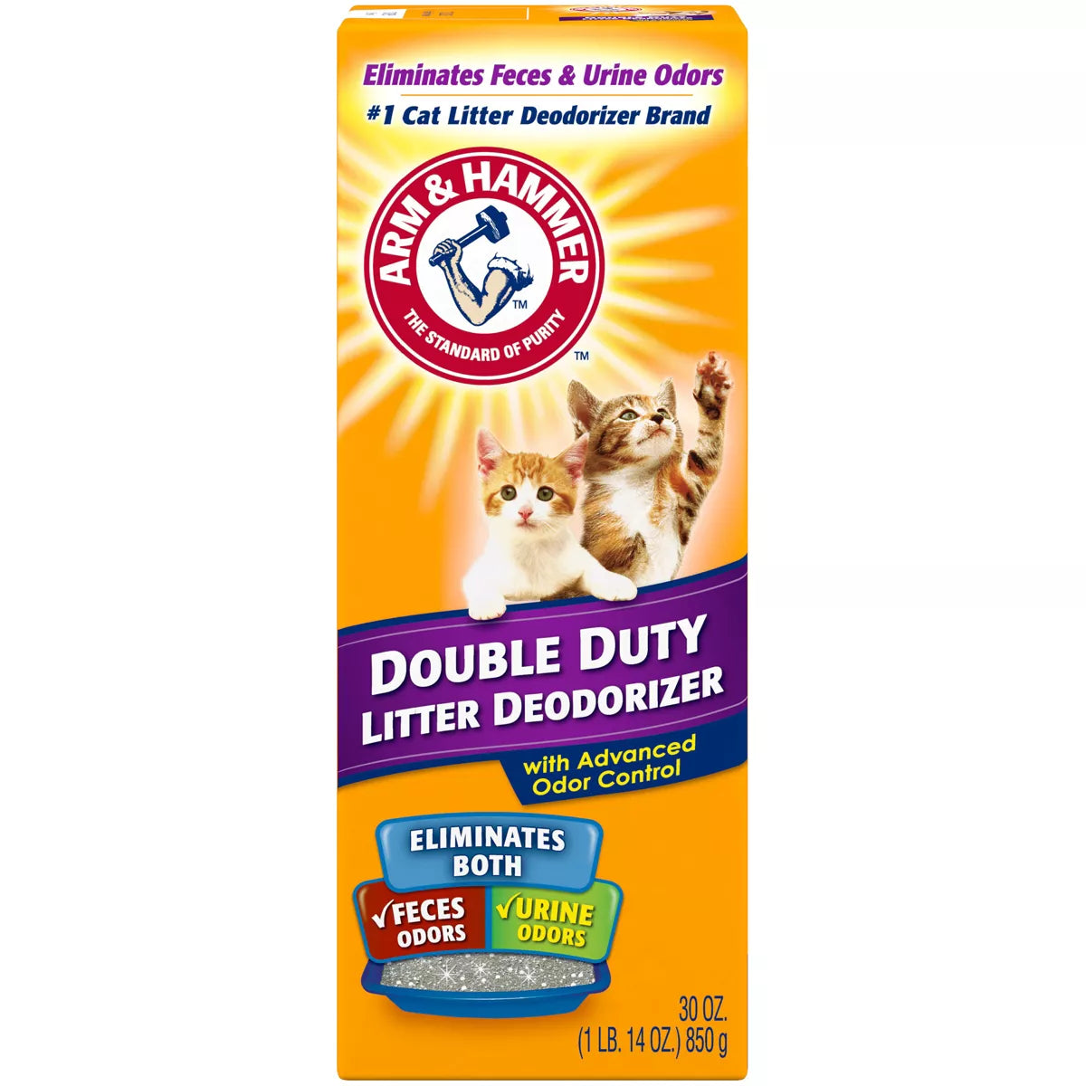 Arm & Hammer Odor Control Cat Litter Deodorizer Double Duty - 30Oz