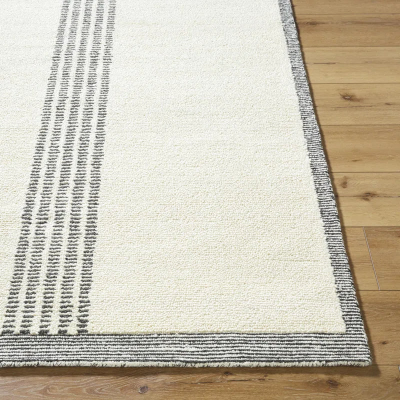 Tinnley Hand Tufted Wool Striped Indoor Rug