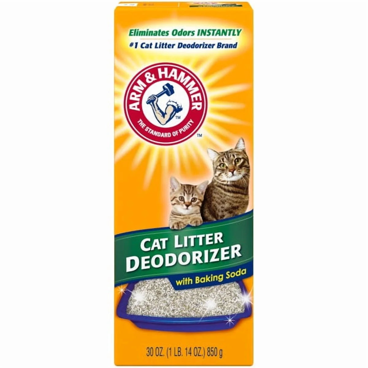 Pet Odor Control Kit, Pet Fresh Carpet Odor Eliminator Long Lasting Freshness + Cat Litter Deodorizer with Baking Soda, 30 Oz Each