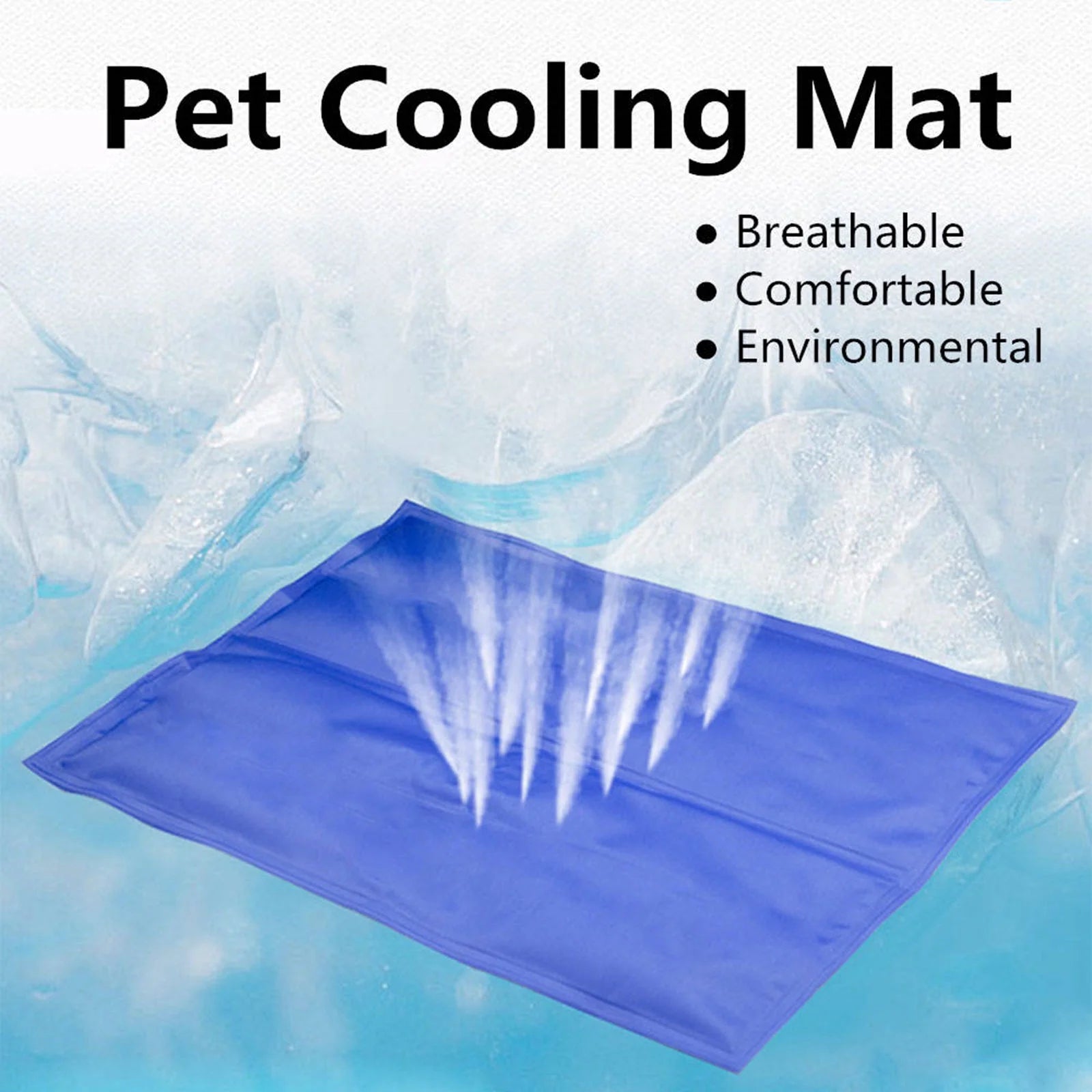 Dog Cooling Mat Pet Cooling Bed Mat for Dog Cat Waterproof Summer Indoor Cooling Pad for Small Medium Large Dogs M (25×20")