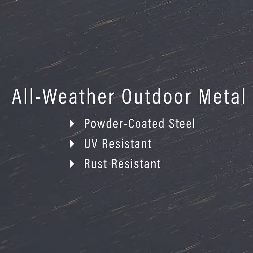 Kaplan 3-Piece Metal Patio Outdoor Seating Set with Mist Cushion - Loveseat, 2-Outdoor Chairs