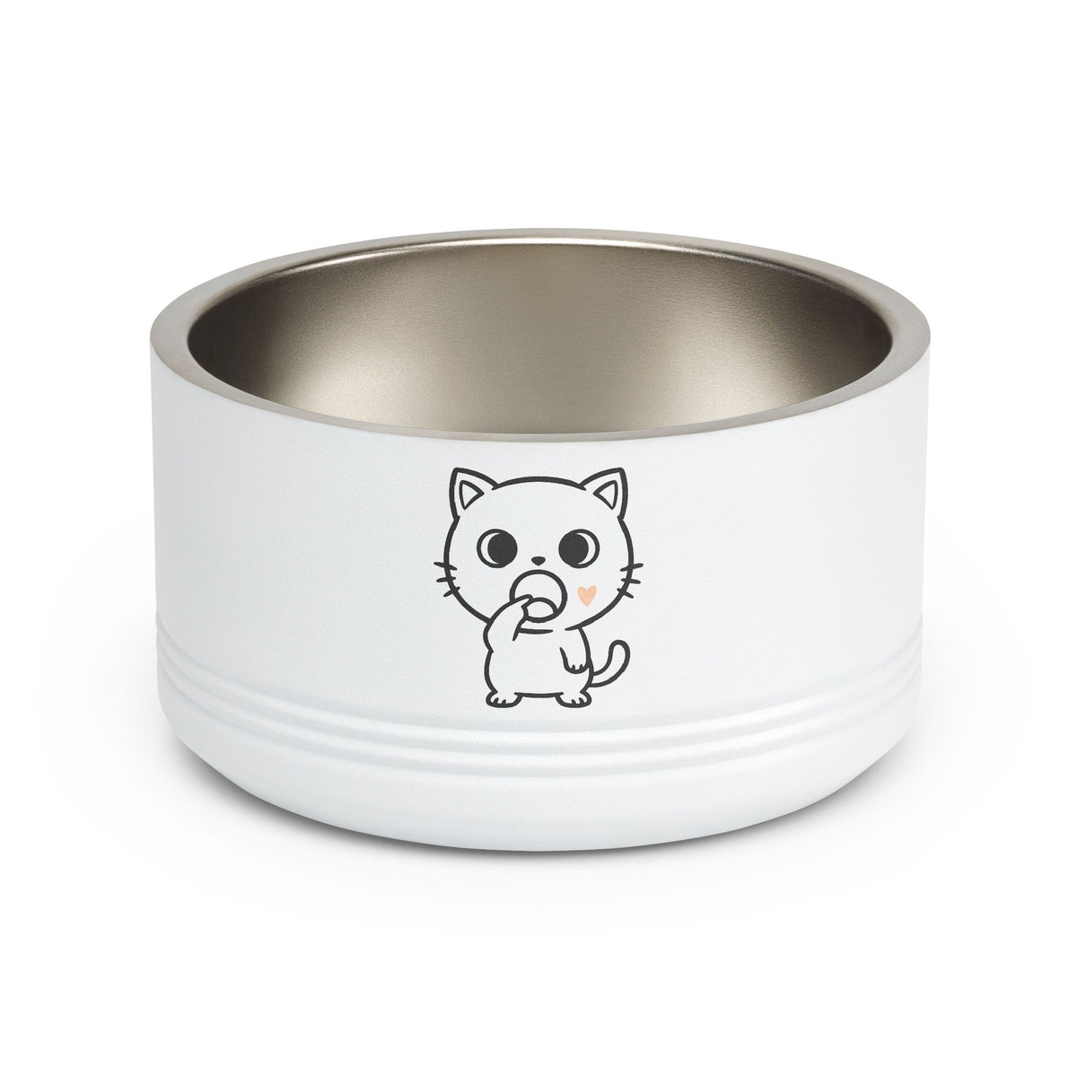 Cute Kawaii Cat Eating Snack Pet Bowl | 18oz