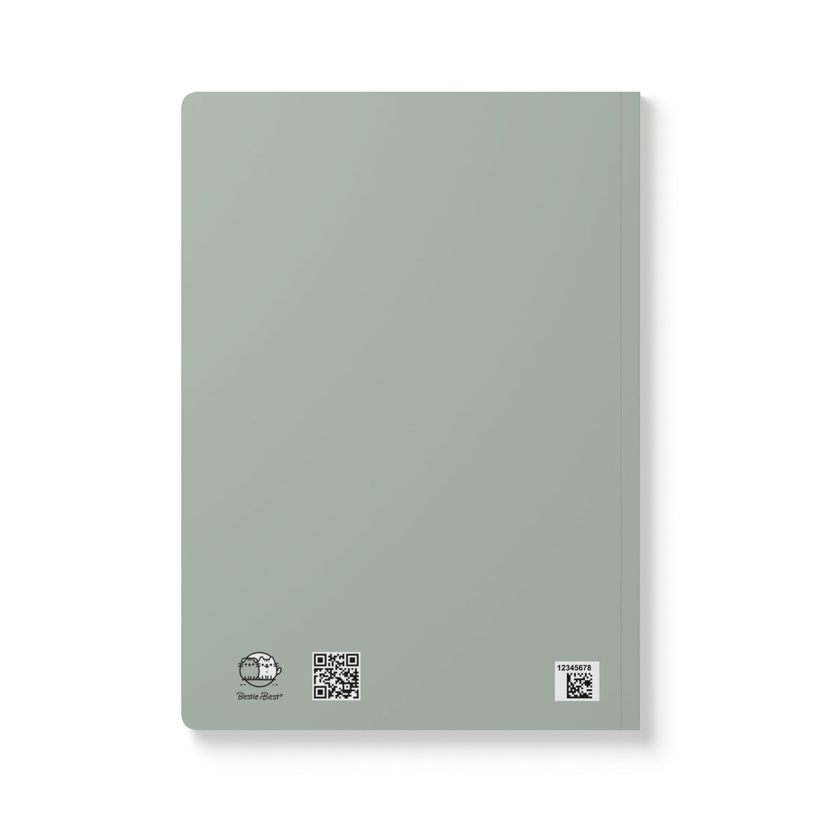 Atlanta Peach Cat Journal | Softcover Notebook, Illustrated City Sticker Design