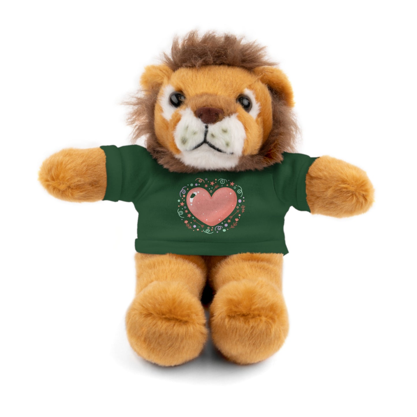 Plush Companion with Heart Stuffed Animals with Tee