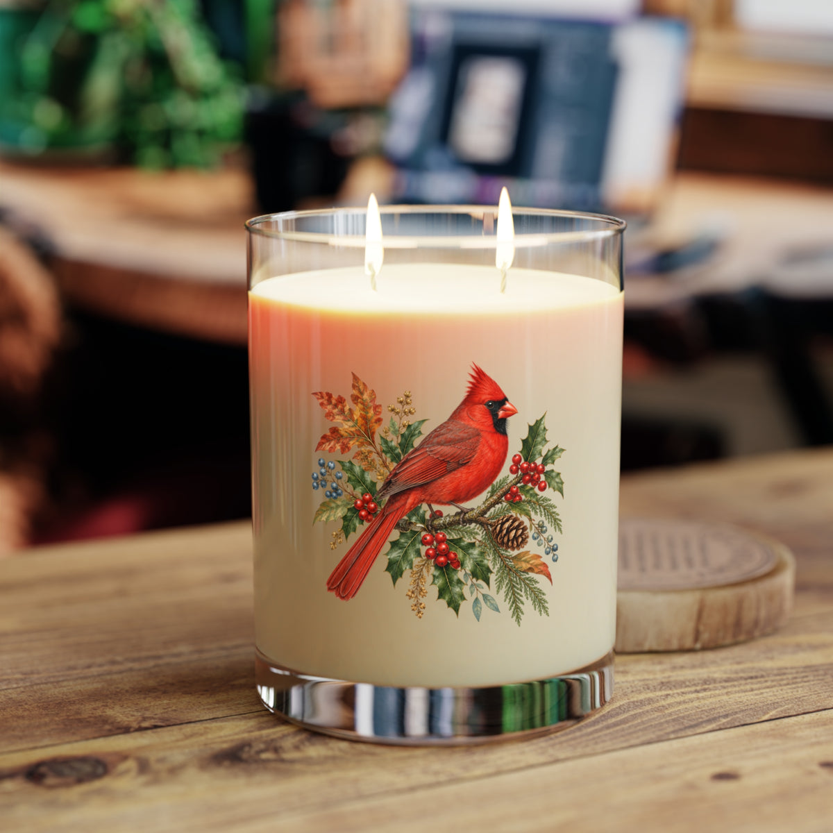 Red Cardinal Winter Botanical Scented Candle