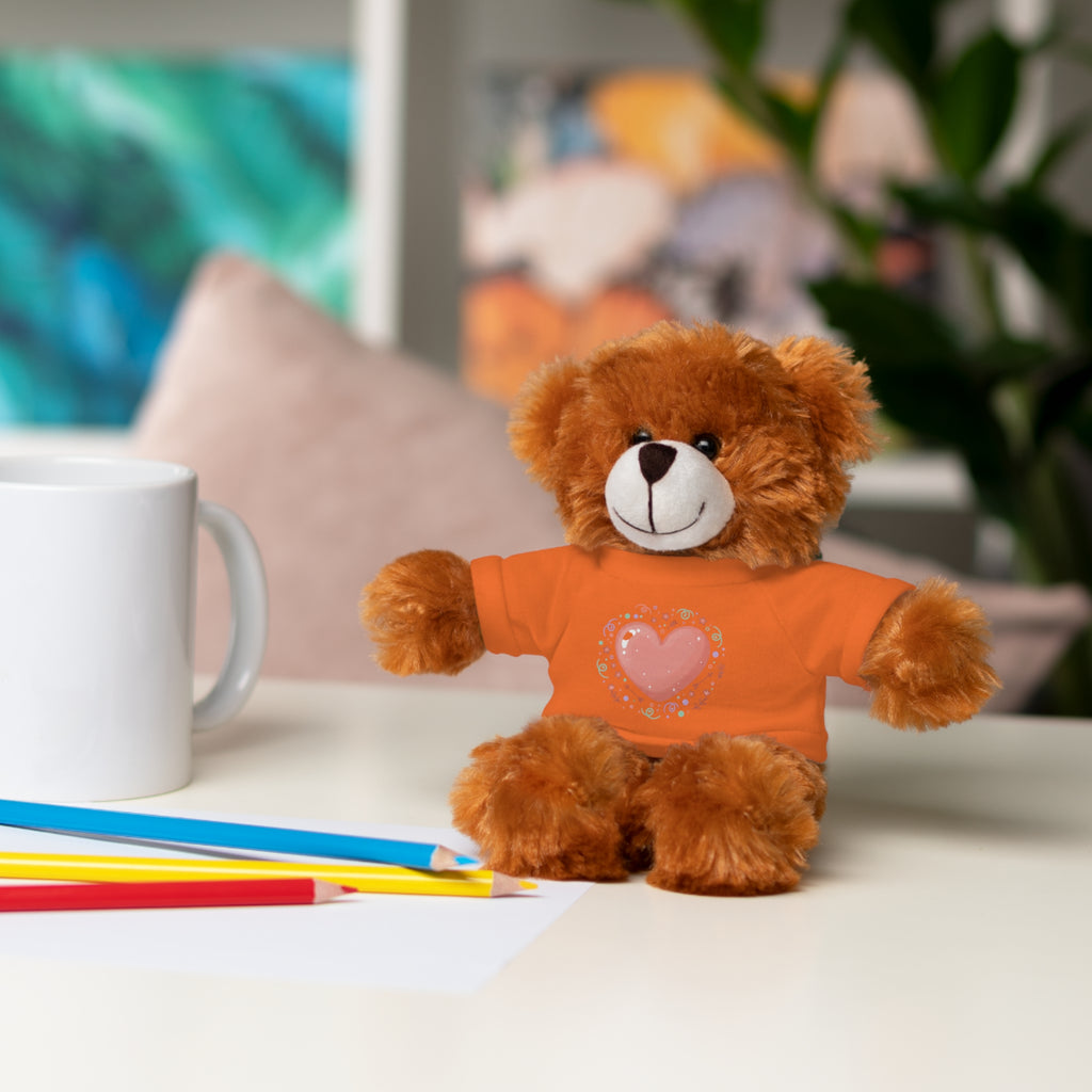 Plush Companion with Heart Stuffed Animals with Tee