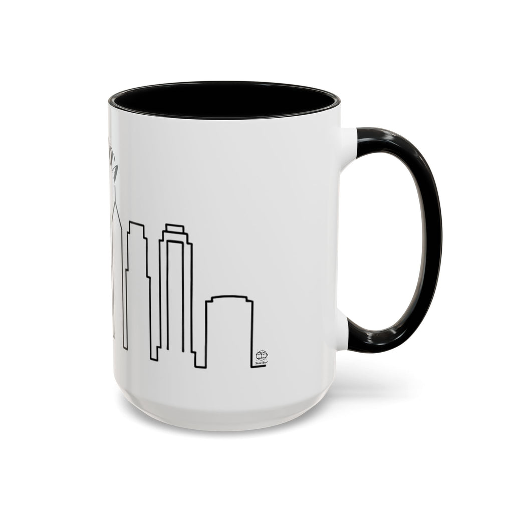 Atlanta Skyline Mug | City Outline Coffee Cup, Black Accent