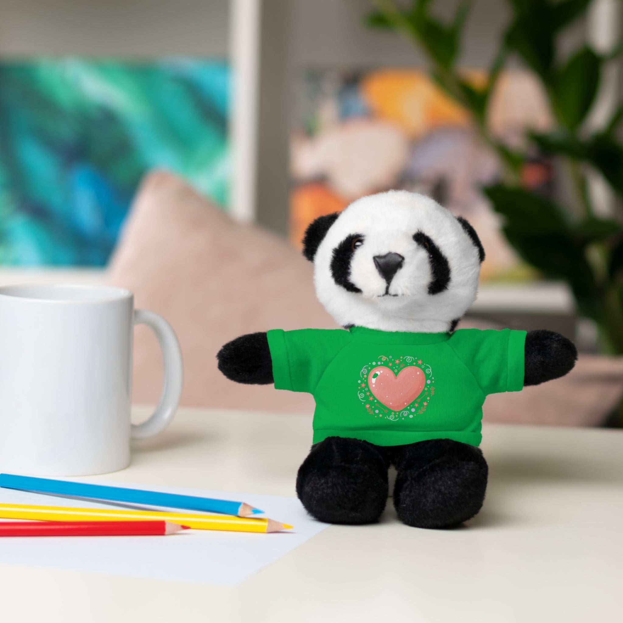 Plush Companion with Heart Stuffed Animals with Tee