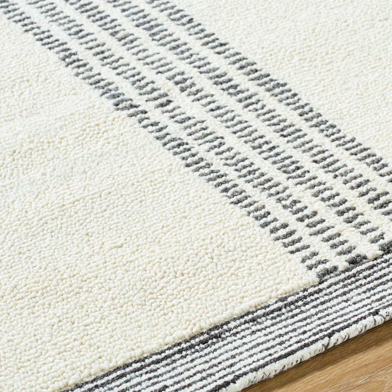 Tinnley Hand Tufted Wool Striped Indoor Rug