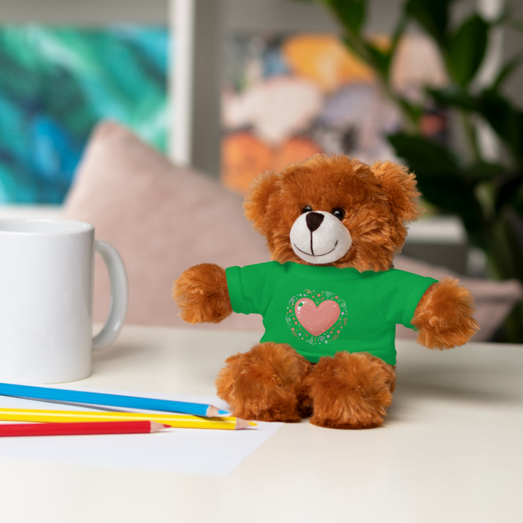 Plush Companion with Heart Stuffed Animals with Tee