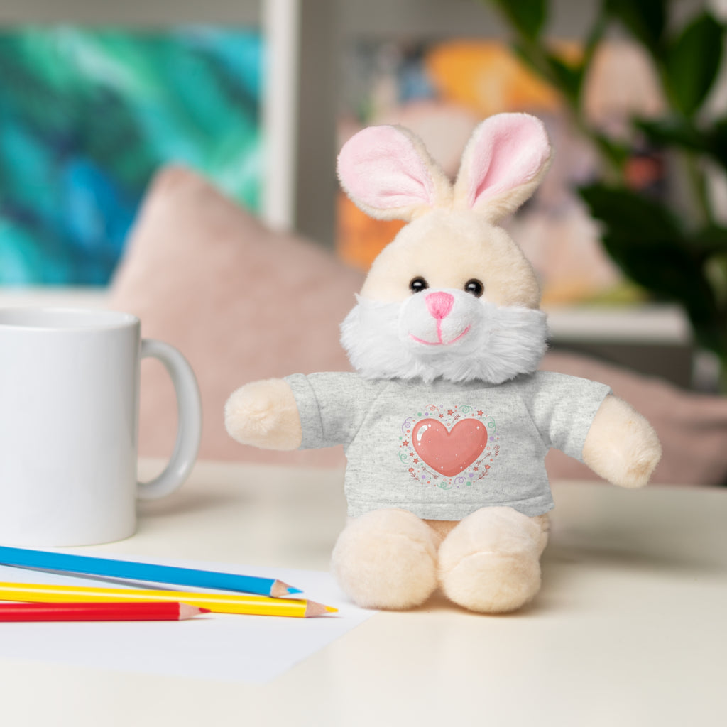 Plush Companion with Heart Stuffed Animals with Tee
