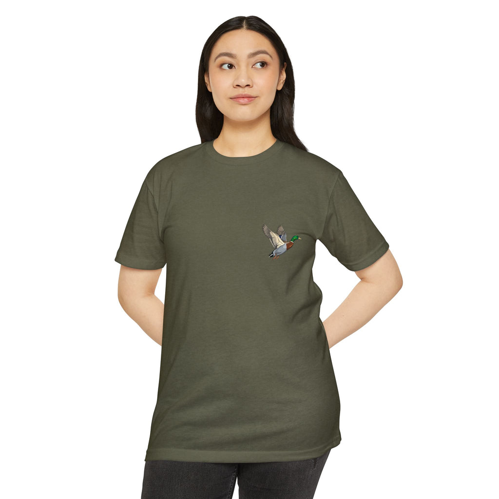 Flying Mallard Duck T-Shirt | Nature Wildlife Tee- Hunter Collection