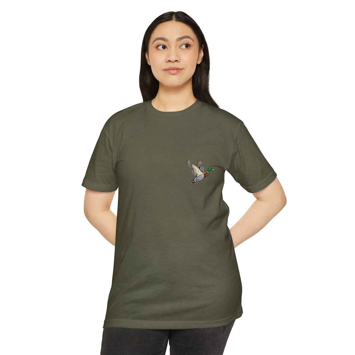 Flying Mallard Duck T-Shirt | Nature Wildlife Tee- Hunter Collection