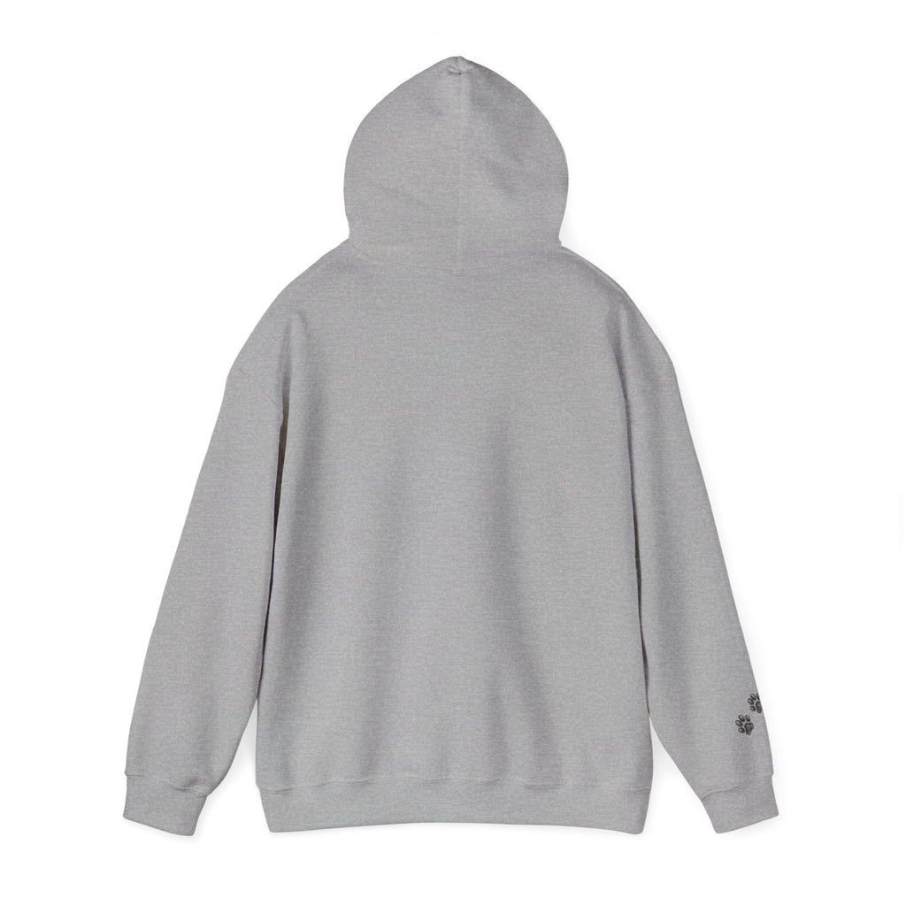 Fluffy Kitten Diego-Cat Lover Hoodie with Paw Print Design