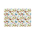 Watercolor Butterfly Pattern Pet Food Mat