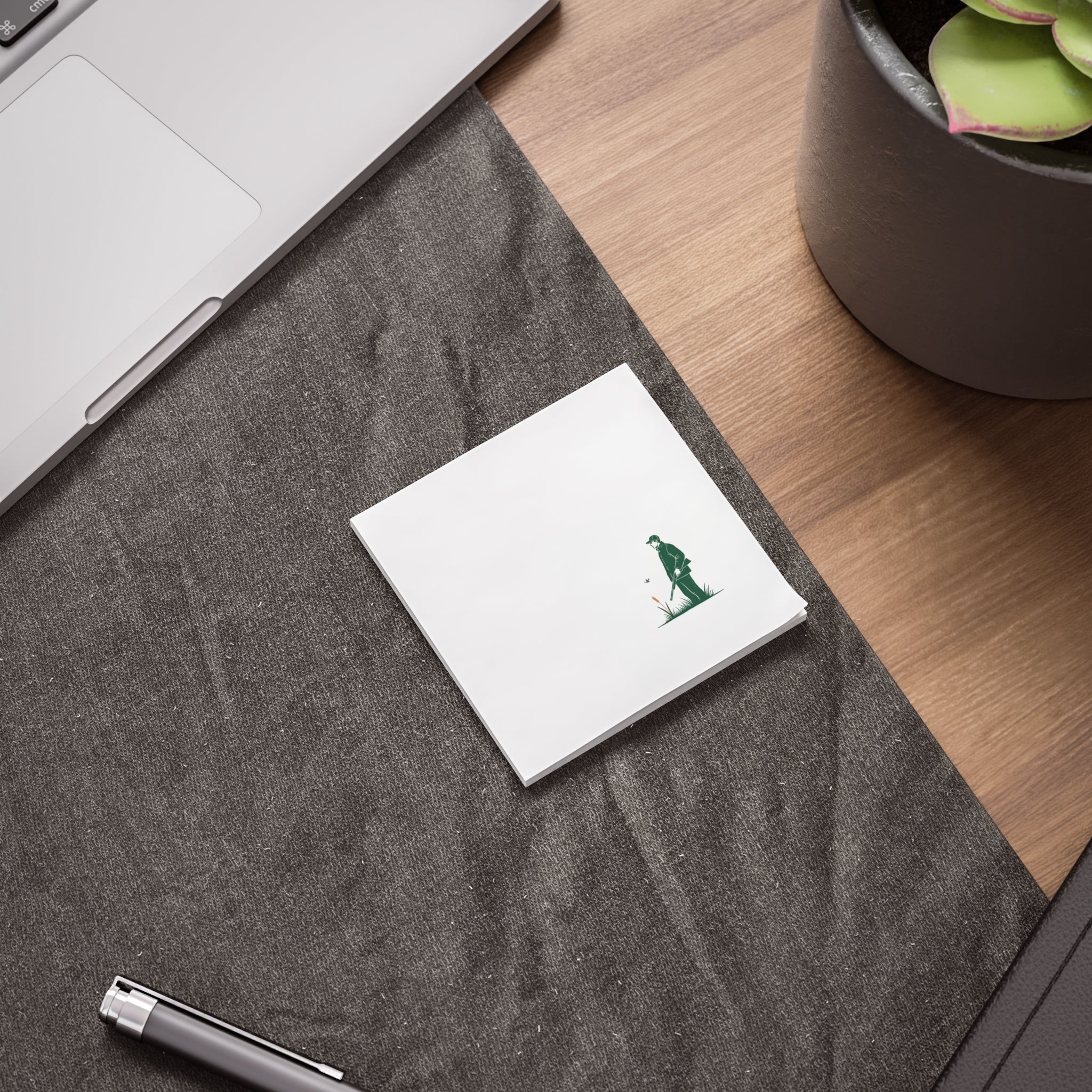 Gardener Silhouette Post-it Note Pads- Hunter in Field Notepad