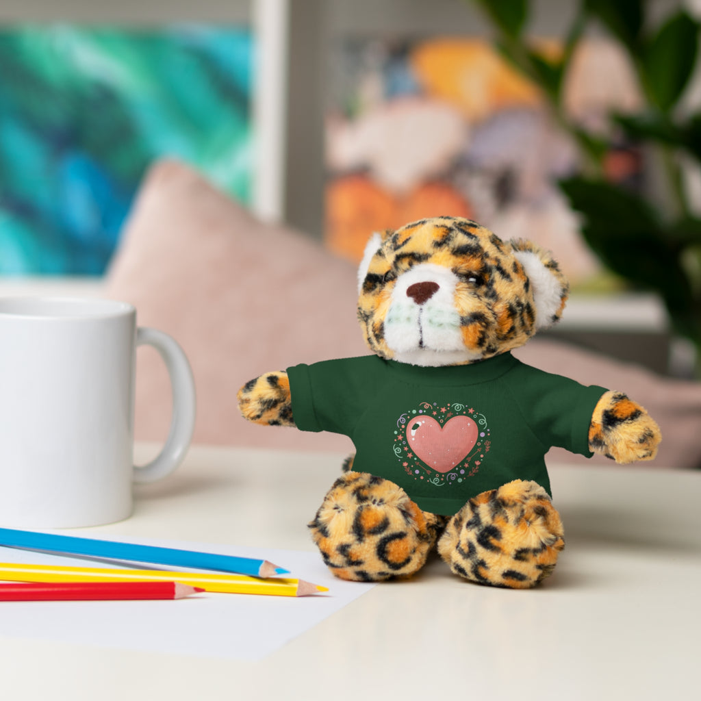 Plush Companion with Heart Stuffed Animals with Tee