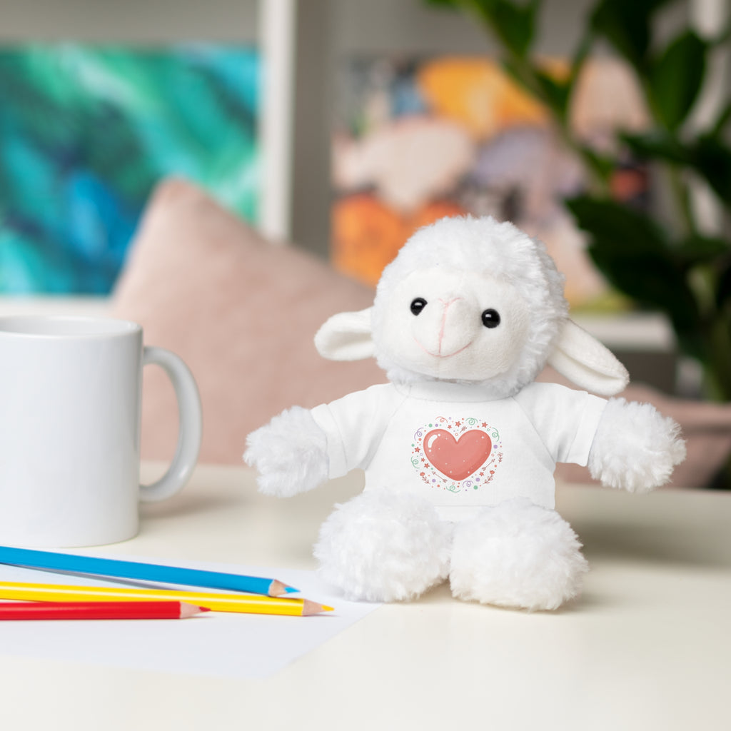 Plush Companion with Heart Stuffed Animals with Tee