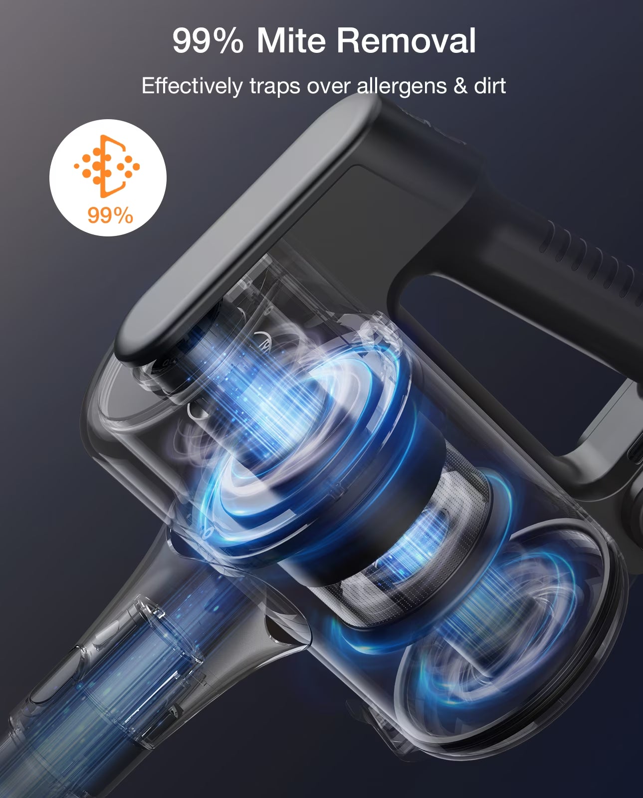 Lightweight Vacuum Cleaner, 6-In-1 Cordless Stick Vacuum Cleaner,Ideal for Hardfloors