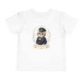 Little Officer Cat toddler tee | kitten captain illustration- Carmen Collection- Bestie Best Luxury Collection