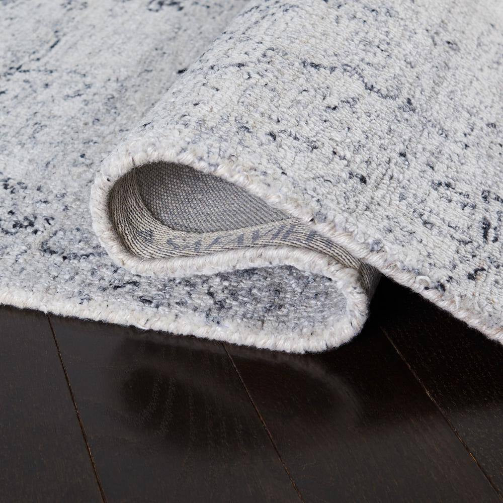 Abstract Ivory/Black Doormat 2 Ft. X 3 Ft. Distressed Medallion Area Rug