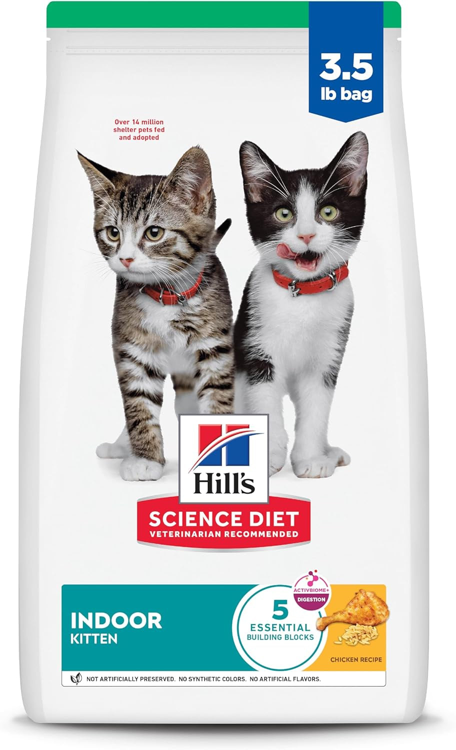 Kitten Indoor Dry Cat Food, Chicken, 3.5 Lb. Bag