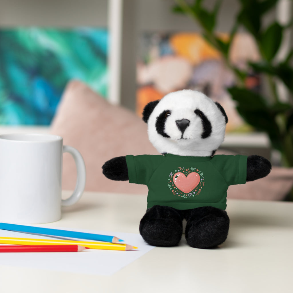Plush Companion with Heart Stuffed Animals with Tee