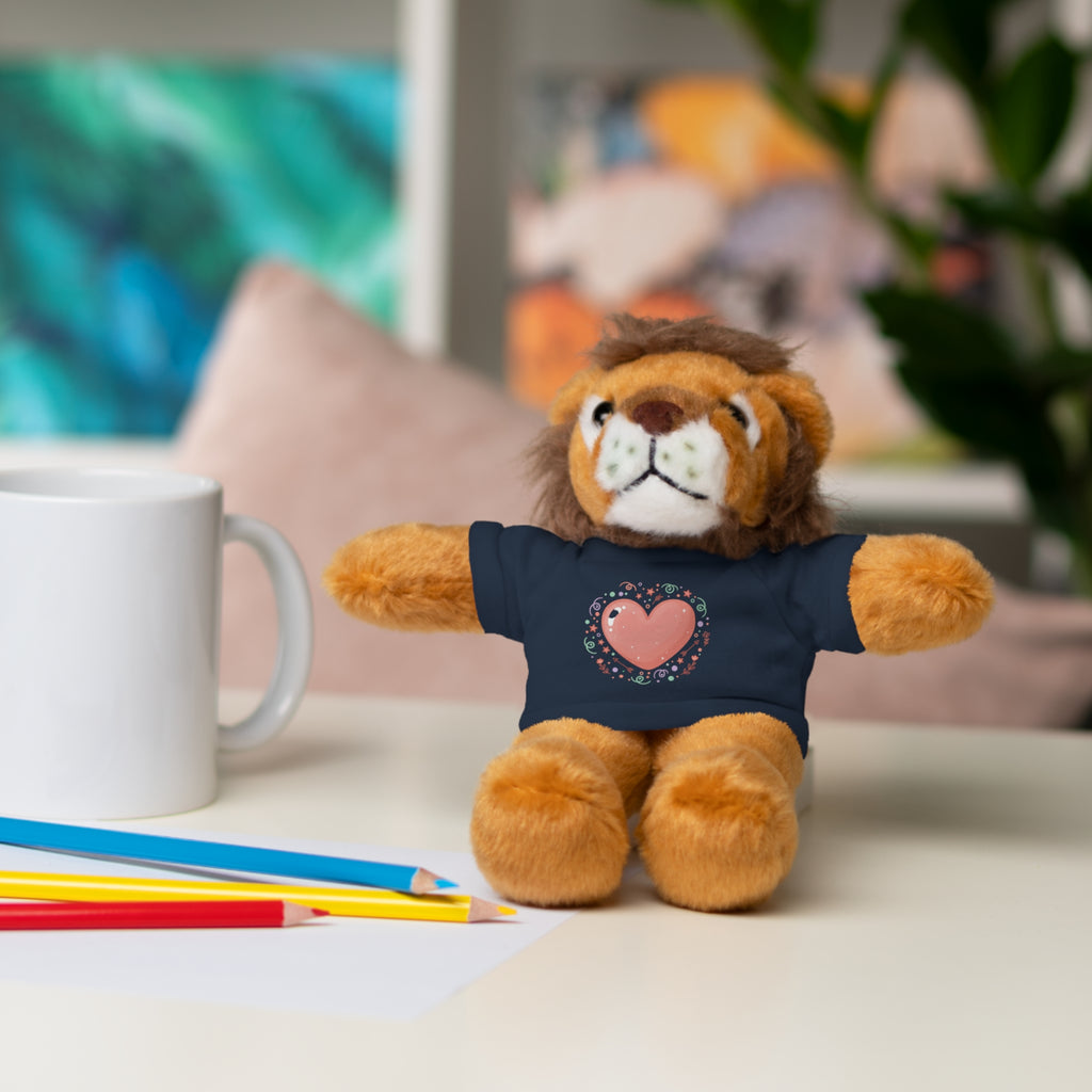 Plush Companion with Heart Stuffed Animals with Tee
