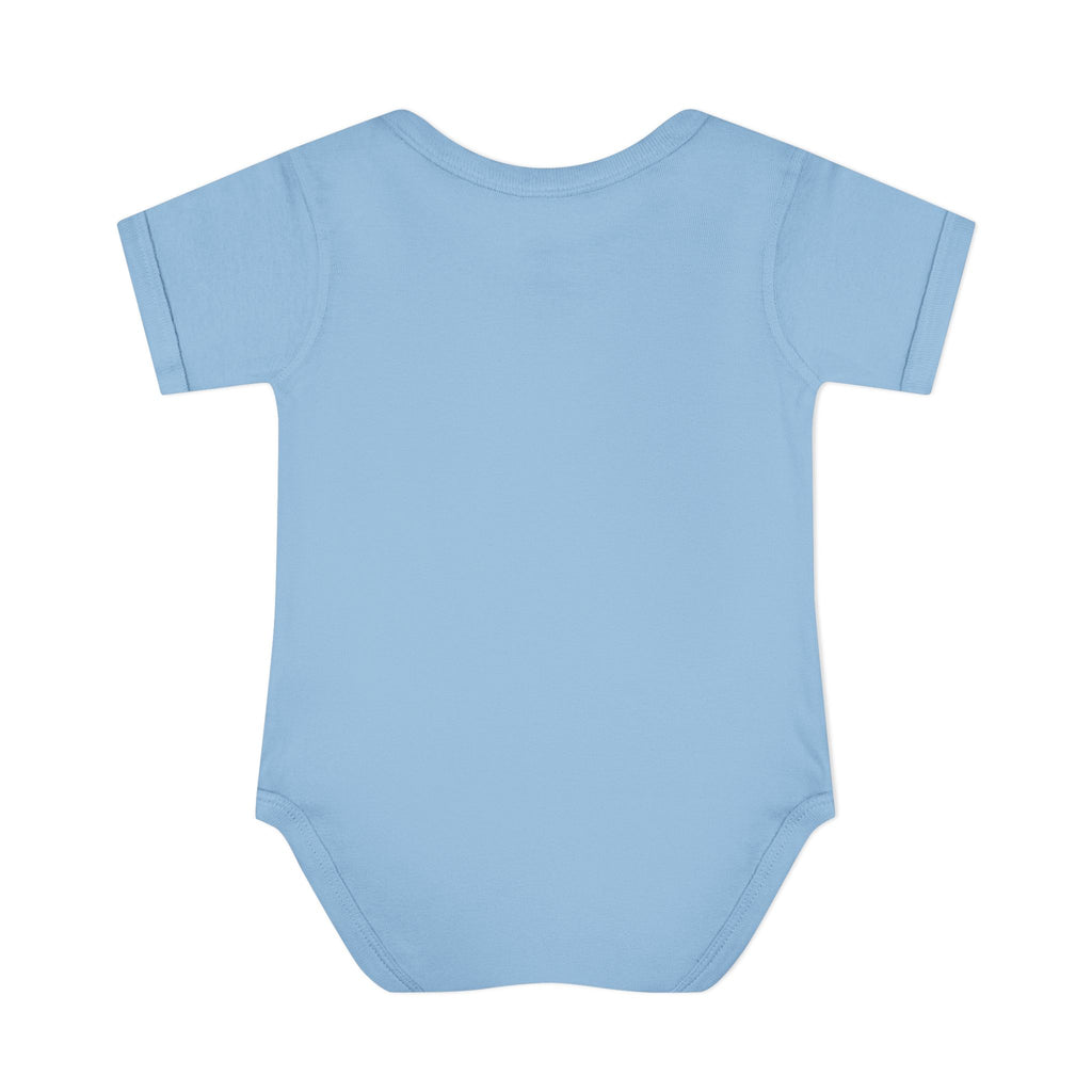 Cute Puppy & his Scooter- Infant Baby Rib Bodysuit- Unisex