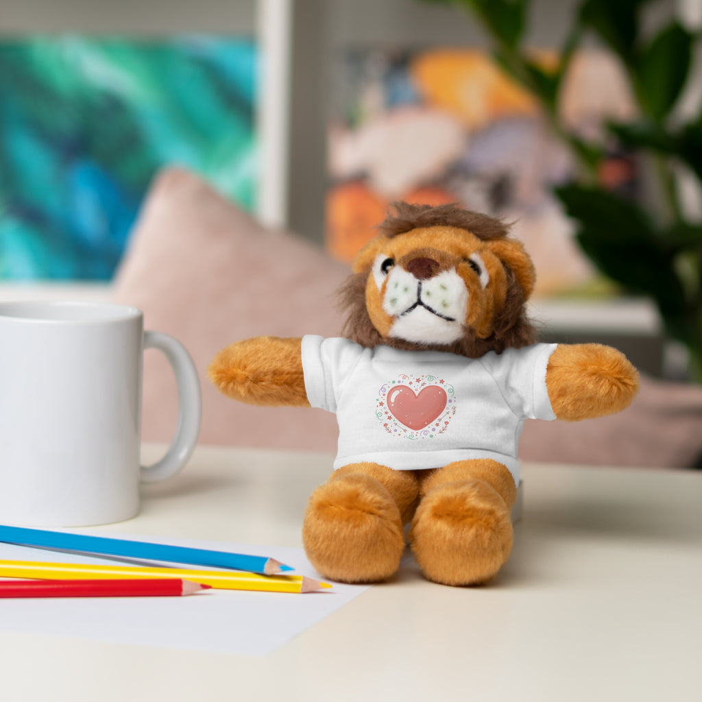 Plush Companion with Heart Stuffed Animals with Tee