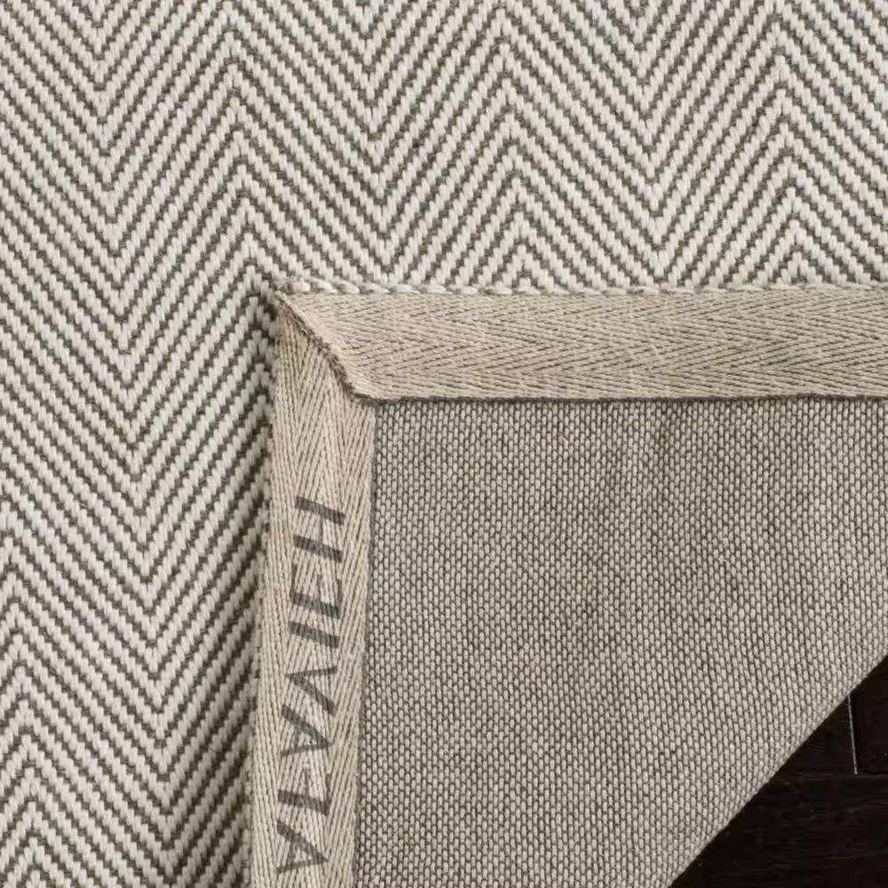 Marbella Silver 8 Ft. X 10 Ft. Chevron Area Rug
