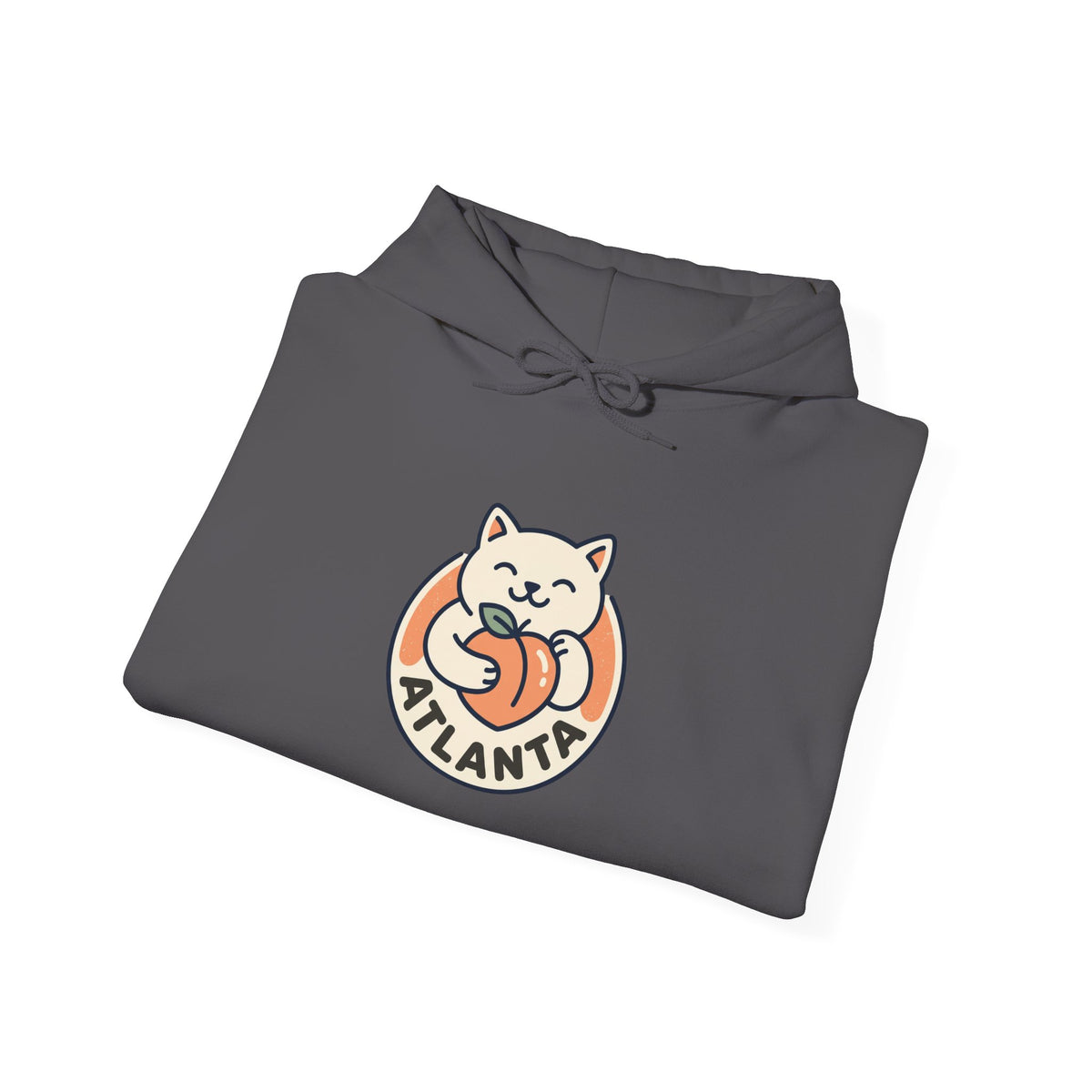 Atlanta Cute Cat Logo Hoodie |  Peachy Cat Ring Pullover