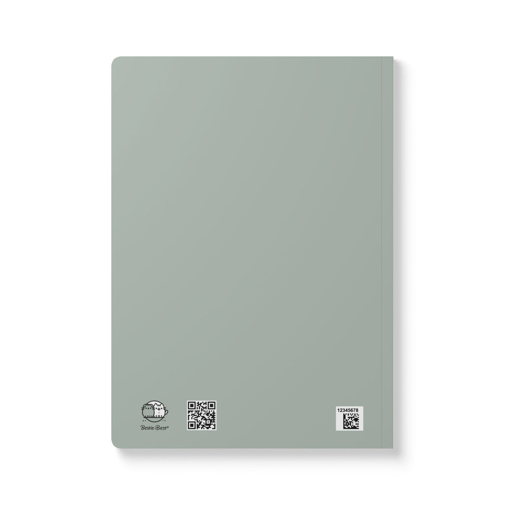 Atlanta Peach Cat Journal | Softcover Notebook, Illustrated City Sticker Design
