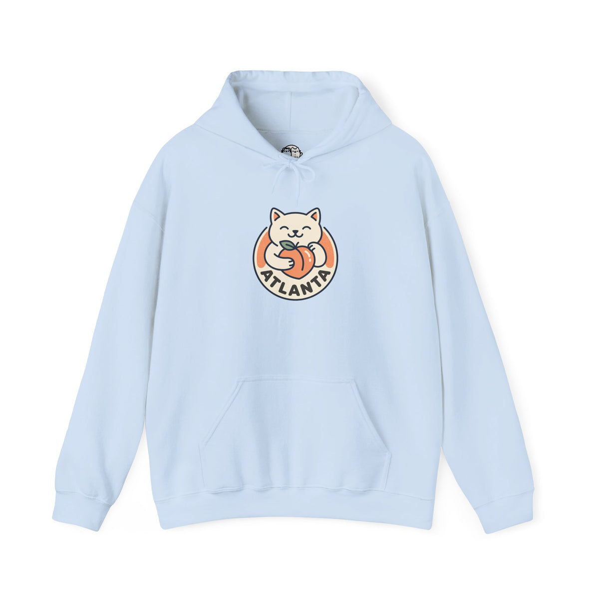 Atlanta Cute Cat Logo Hoodie |  Peachy Cat Ring Pullover