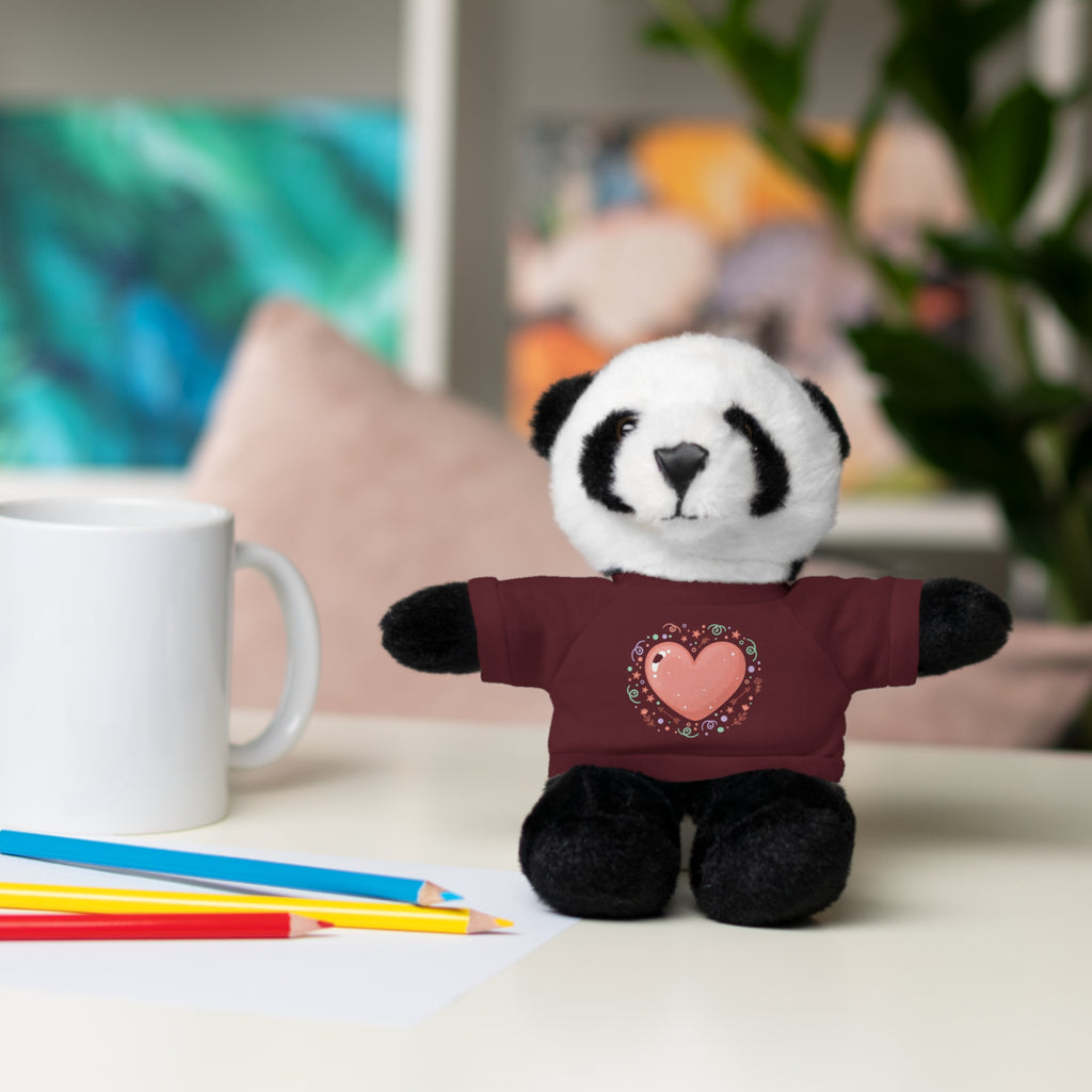 Plush Companion with Heart Stuffed Animals with Tee