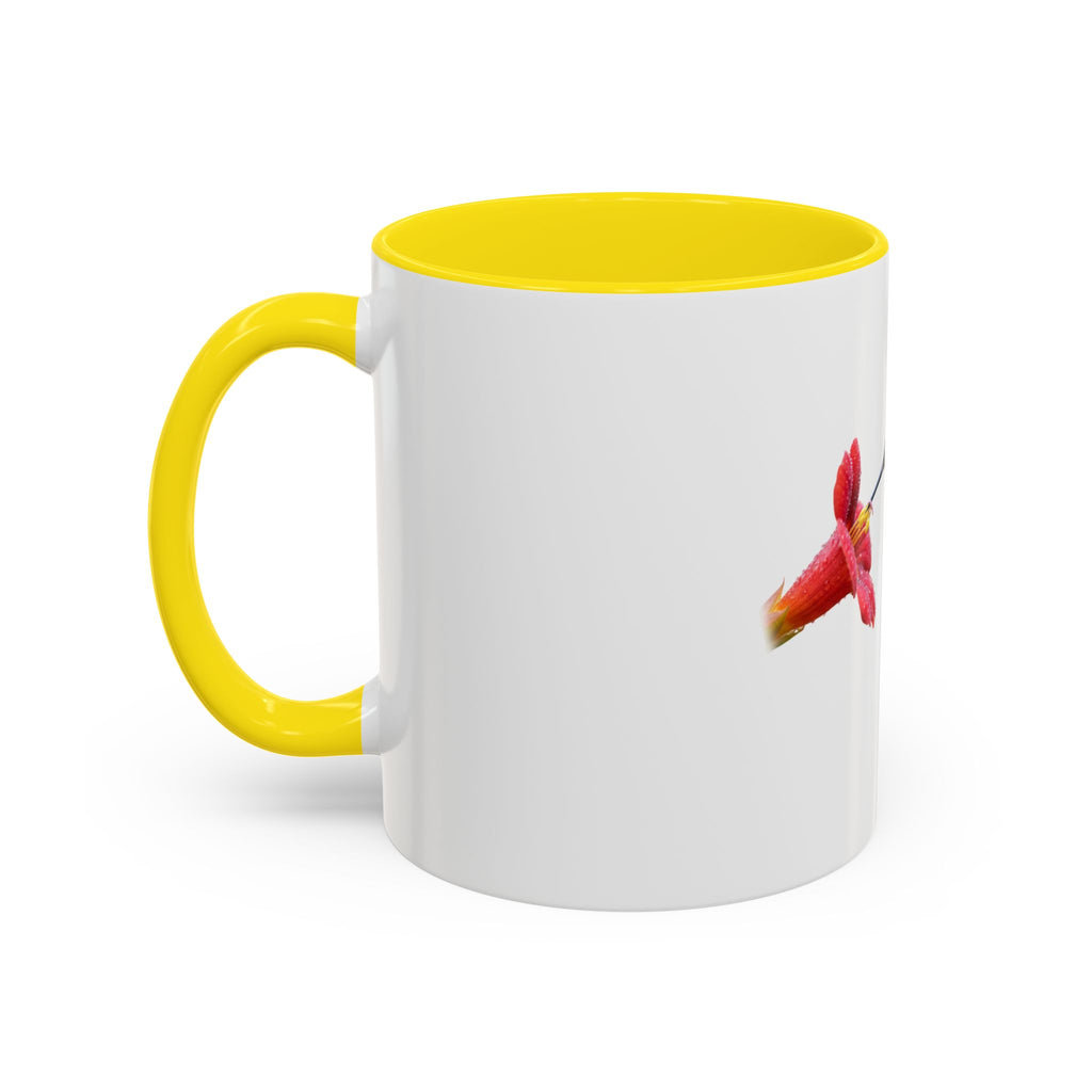 Hummingbird with Flower Thrive Not Just Survive Mug | Accent Coffee Mug