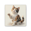 Calico Kitten Pawing Canvas Stretched Wall Art | 0.75" Nursery & Kids room Decor- Gloria Collection- Bestie Best