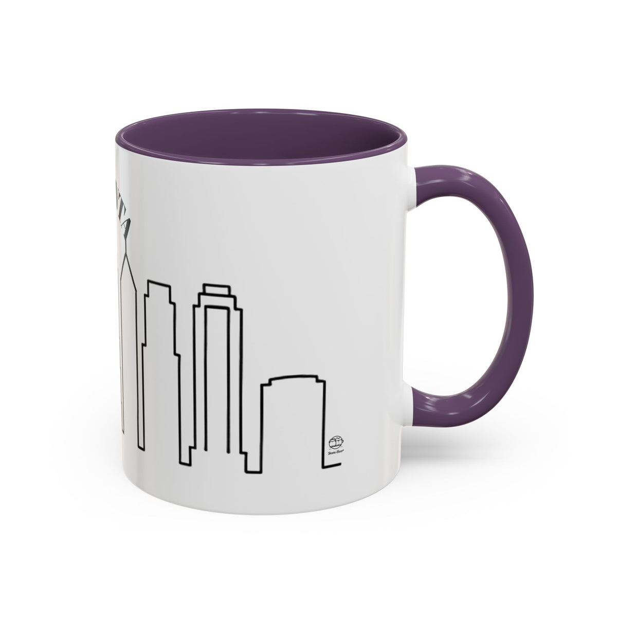 Atlanta Skyline Mug | City Outline Coffee Cup, Black Accent