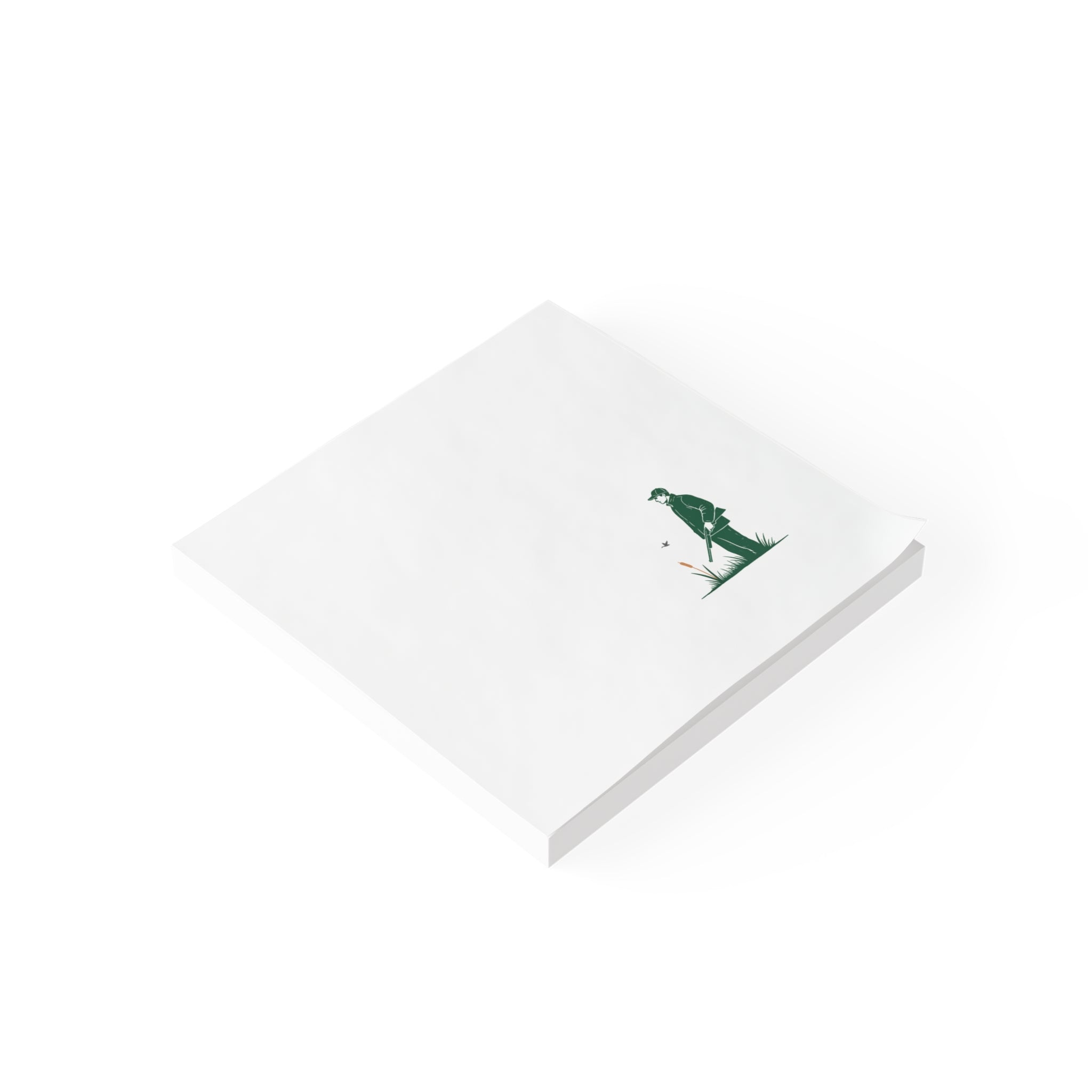 Gardener Silhouette Post-it Note Pads- Hunter in Field Notepad