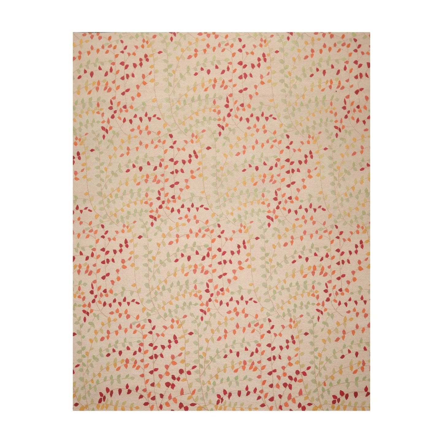 7'11'' x 9'11'' Hand Knotted Tibetan Floral Transitional Oriental Area Rug Beige