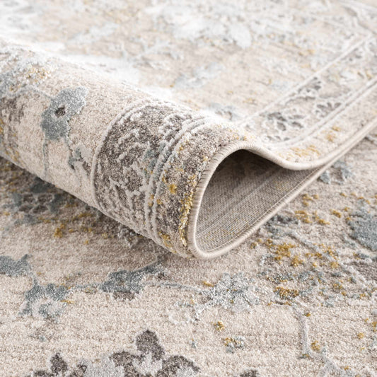 Alroy Textured Rug with Fringes