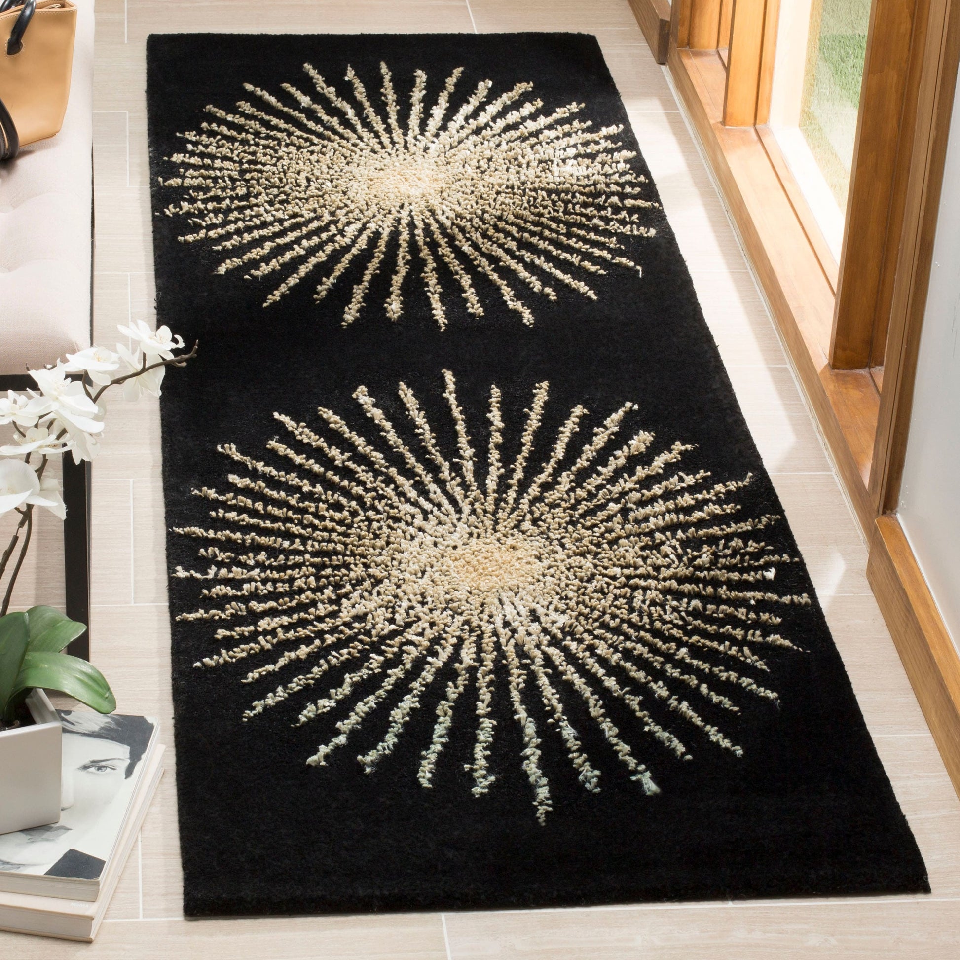 Handmade Soho Marsilia Burst New Zealand Wool Rug