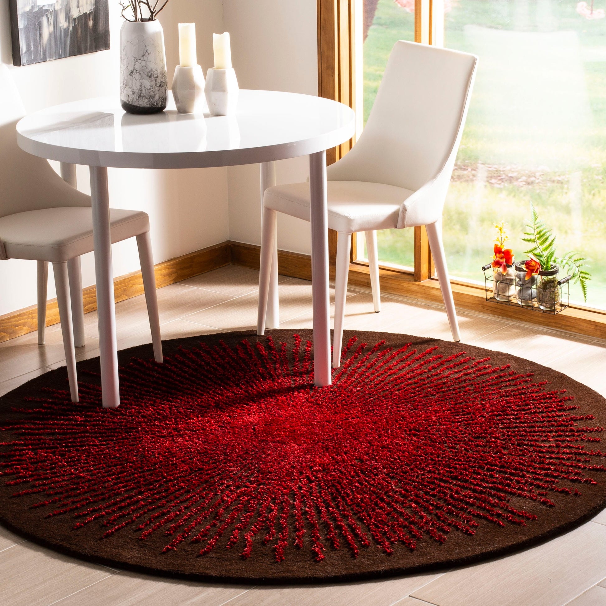 Handmade Soho Marsilia Burst New Zealand Wool Rug