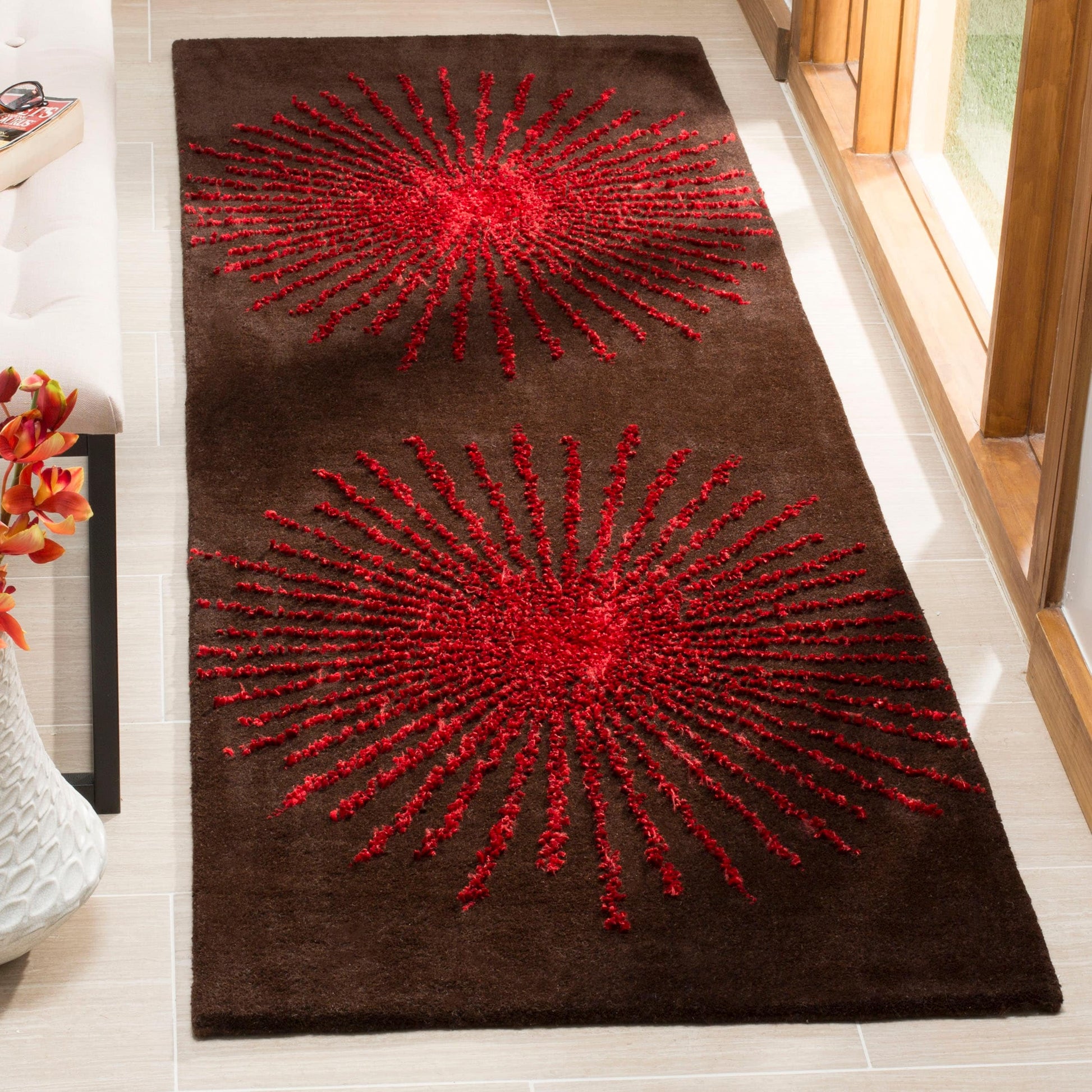 Handmade Soho Marsilia Burst New Zealand Wool Rug