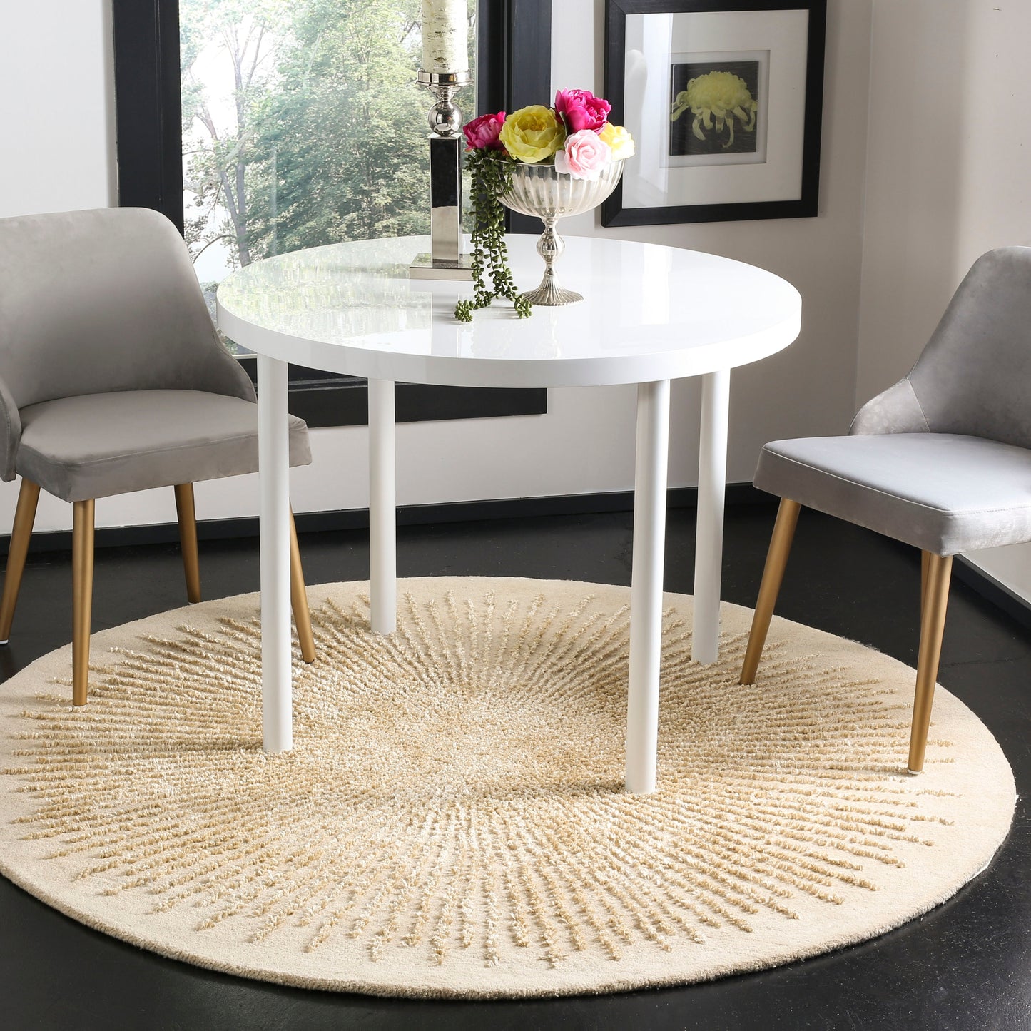Handmade Soho Marsilia Burst New Zealand Wool Rug